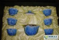 品味茶藝之美 特價混批7頭手抓蘭結晶釉功夫茶具，家居雅韻新選擇