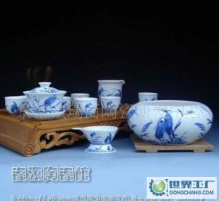 國粹青花，鷺棲茶香 景德鎮12頭高檔茶具套裝鑒賞